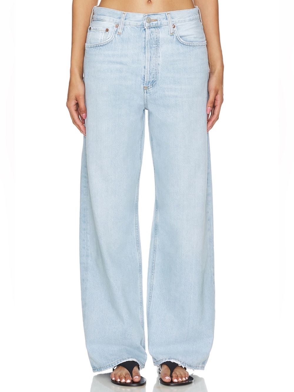 Agolde low slang baggy jeans in fragment - Picture 1 of 7